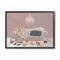 Stupell Industries Chic Living Room Pink Gray Painting Black Framed Wall Art